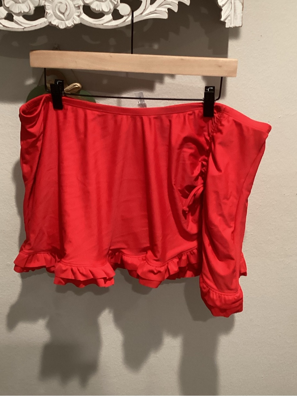 NWT - Lane Bryant - Red-w/Ruffle Swim Skort!!- Sz 18 - Brand New!!!